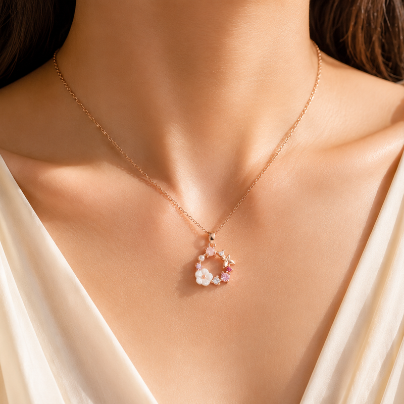 Wunderschöne Blumenkranz Flower-Kette